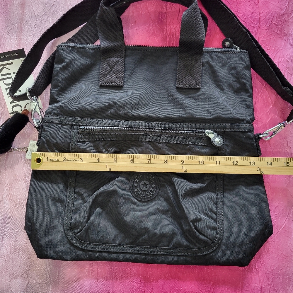Kipling Bag Black Crossbody/hand Strap Convertible NEW Eleva - Picture 16 of 17